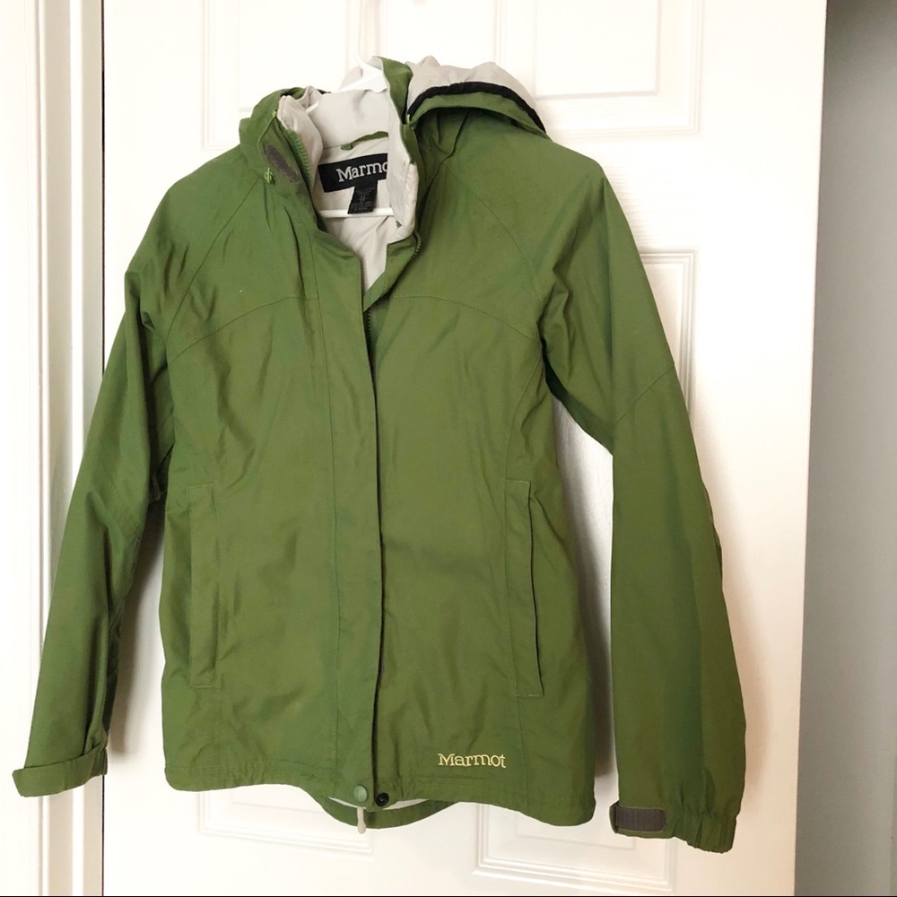Marmot jacket in bright green